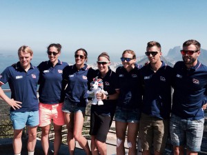 Team GB trip to Sugar Loaf Mountain in Rio